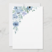 Boho Blush Bloemen Trouw Uitnodiging (Achterkant)