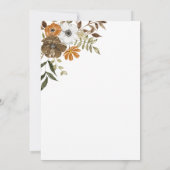 Boho Blush Bloemen Trouw Uitnodiging (Achterkant)