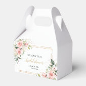 Boho Blush bloemeneucalyptus gouden Vrijgezellenfe Bedankdoosjes (Voorkant Zijde)