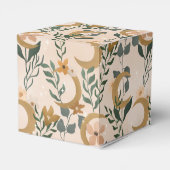 Boho Blush Botanical Moon Custom Baby shower Dank Bedankdoosjes (Achterkant)