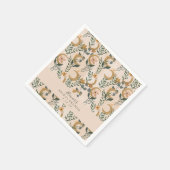 Boho Blush Botanical Moon Custom Vrijgezellenfeest Servet (Hoek)