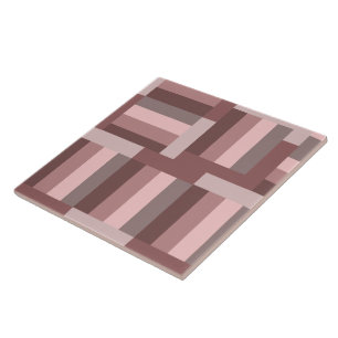 Boho Blush Bruin Roze Geometrisch Tegeltje
