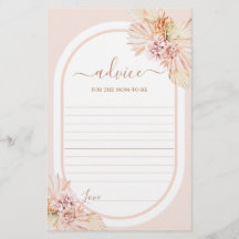 Boho Blush Desert Advice voor mama om kaart te wor