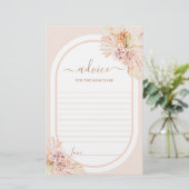 Boho Blush Desert Advice voor mama om kaart te wor (Staand voorkant)