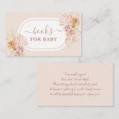 Boho Blush Desert Boeken voor Baby Meisje Kaart (Voorkant / Achterkant)