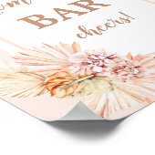 Boho Blush Desert Momosa Bar-teken Poster (Hoek)