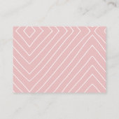 Boho Blush en Pink Diaper Raffle Enclosure Card Informatiekaartje (Achterkant)