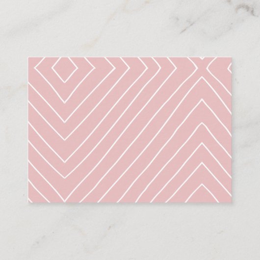 Boho Blush en Pink Diaper Raffle Enclosure Card Informatiekaartje (Achterkant)