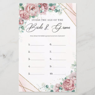 Boho blush eucalyptus raad het Leeftijd Foto Game