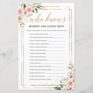 Boho blush floral die mama en papa het beste kent