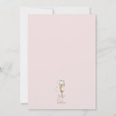 Boho Blush Floral Eucalyptus Vrijgezellenfeest Kaart (Achterkant)