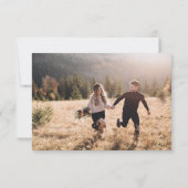 Boho Blush Floral Wedding Sla de datum Kaart (Achterkant)