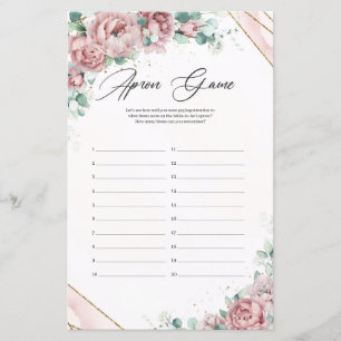 Boho Blush florale eucalyptus Gold lijst Schort Ga