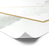 Boho blush flower bruiloft tijdlijn poster (Hoek)