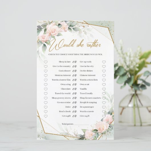 Boho blush, goud en groen wil ze Rather (Staand voorkant)