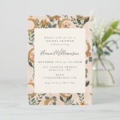 Boho Blush Green Botanical Moon Vrijgezellenfeest Kaart (Staand voorkant)