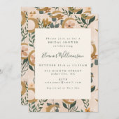 Boho Blush Green Botanical Moon Vrijgezellenfeest Kaart (Voorkant / Achterkant)