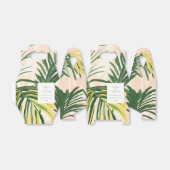 Boho Blush Green Tropical Palm Beach Wedding Bedankdoosjes (Uitgevouwen)