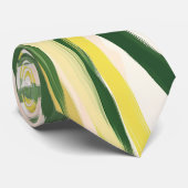 Boho Blush Green Tropical Palm Leaves Beach Stropdas (Opgerold)