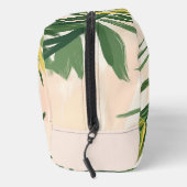 Boho Blush Green Tropical Palm Leaves Beach Toilettasje (Rechts)