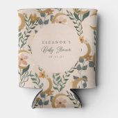 Boho Blush Groene Botanische Maan Aangepast Baby s Blikjeskoeler (Voorkant)