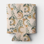 Boho Blush Groene Botanische Maan Aangepast Baby s Blikjeskoeler (Achterkant)