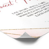 Boho Blush lijst met floraal goud denk je aan de z Poster (Hoek)