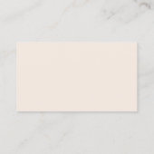 Boho Blush Minimalistic Wedding Online RSVP-kaarte Visitekaartje (Achterkant)