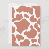 Boho Blush Modern Girls Eerste Rodeo 1e verjaardag Kaart (Achterkant)