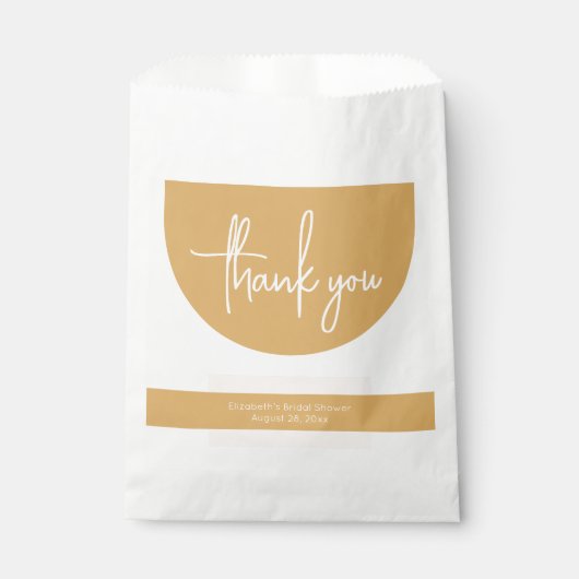 Boho Blush & Mosterd Bedankt Bedankzakje (Voorkant)