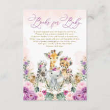 Boho Blush Paarse Oerwoud Safari Boeken voor Baby