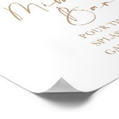 Boho Blush Pampas Bloemen Mimosa Bar Bruiloftfeest Poster (Hoek)