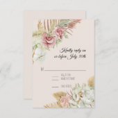 BOHO Blush Pampas Foliage Palm Roos Wreator RSVP (Voorkant / Achterkant)