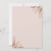 Boho Blush Pampas Gras Save the Date Kaart (Achterkant)