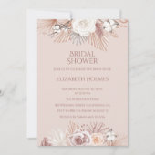 Boho Blush Pampas Grass and Dried Flowers Kaart (Voorkant)