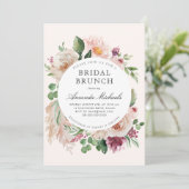 Boho Blush Pampas Grass Beige Floral Vrijgezellenf Kaart (Staand voorkant)