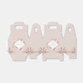 Boho Blush Pampas Grass Wedding Favor Box Bedankdoosjes (Uitgevouwen)