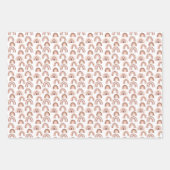 Boho Blush Pink Beige Rainbow Inpakpapier Vel (Voorkant)