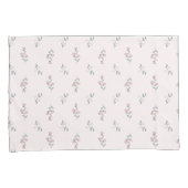  Boho Blush Pink Floral Patroon op Roze Kussensloop (Voorkant-Rechts)