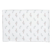 Boho Blush Pink Floral Pattern op White Kussensloop (Voorkant-Links)