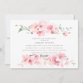 Boho Blush Pink Floral Vrijgezellenfeest Kaart (Voorkant)