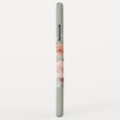 Boho Blush Pink Floral Wreath Sage Greenery Name Case-Mate iPhone Case (Achterkant/rechts)