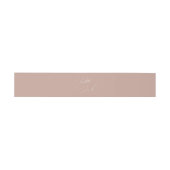 Boho Blush Pink Minimal Modern Script-namen Uitnodigingen Wikkel (Vlak)