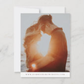 Boho Blush Pink Modern Script Photo Save the Date (Achterkant)