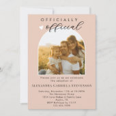 Boho Blush Pink officiële adoptiedag viering Kaart (Voorkant)