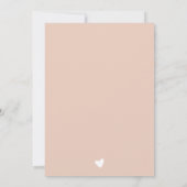 Boho Blush Pink officiële adoptiedag viering Kaart (Achterkant)