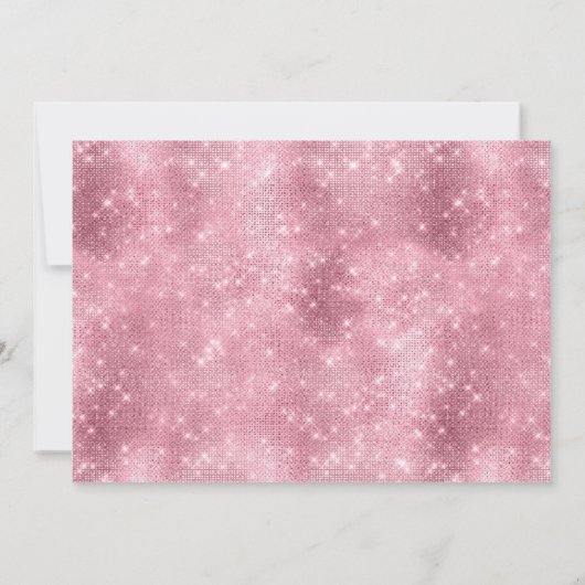 Boho Blush Pink Waterverf Floral Girl Baby shower Kaart (Achterkant)