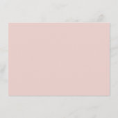 Boho Blush Roos Floral Geometric Wedding Details Informatiekaartje (Achterkant)