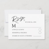 Boho Blush Rose RSVP Wedding Card Kaartje (Voorkant)