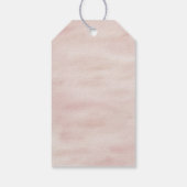 Boho Blush Roze Babykleding Meisje Baby shower Cadeaulabel (Achterkant)